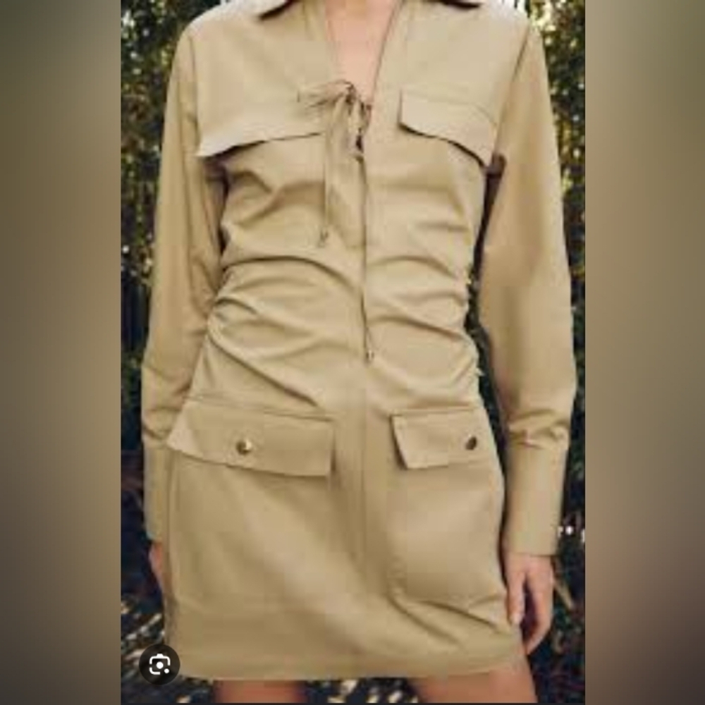Zara Mini Dress With Pockets - Picture 2 of 5